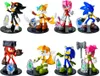 A collection of Sonic the Hedgehog character figurines displayed against a white background. Produktbild-Vorschau