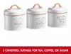 Herzberg HG-04432: Súprava 3 vintage dóz – biela s Náhľad obrázku produktu 5