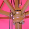Zonnescherm Florida, diameter 3 meter - polyester/hout - Productafbeelding-voorbeeld 4