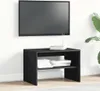 vidaXL TV skrinka čierna dubový vzhľad 60x40x40 cm materiál Náhľad obrázku produktu 3
