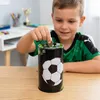 Fußball Spardose aus Metall – Runde Sparbüchse für Fans, Produktbild-Vorschau 5