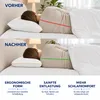 Nackenstützkissen 60x40x12 cm – Ergonomisches Kopfkissen Produktbild-Vorschau 4