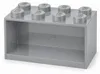 Bild des Lego Brick Shelf 8 Wandregal in steingrau Productafbeelding-voorbeeld