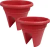 Balkongeländertopf Mediterran 2-fach - Ø 30 cm - Himbeere - Produktbild-Vorschau 1