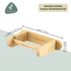 Soporte para papel higiénico Eluno, soporte de bambú para Vista previa de la imagen del producto 7