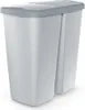 Kosz na śmieci Prosperplast COMPACTA Q DUO, 45 l, popielaty Podgląd zdjęcia produktu 1