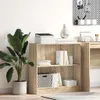 vidaXL Regał dąb sonoma 80x24x75 cm Materiał drewnopochodny Podgląd zdjęcia produktu 2