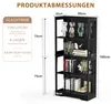 Glazen vitrine, 80 x 35 x 165 cm, met 3-kleurige Productafbeelding-voorbeeld 6