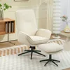 Sillón reclinable HOMCOM con reposapiés. Sillón giratorio Vista previa de la imagen del producto 2