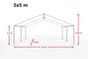 TOOLPORT Hochwertiges Partyzelt 5x5 m Pavillon Zelt PE Produktbild-Vorschau 5