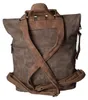 Kleiner Rucksack DI-2009 aus Kunstleder, Braun, 32x33x8,5 Produktbild-Vorschau 4