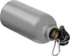 Edelstahl Trinkflasche / mit Karabiner / 500ml / Farbe grau Produktbild-Vorschau 1