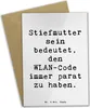 Mr. & Mrs. Panda Grußkarte Spruch Stiefmutter Heldin - Weiß Produktbild-Vorschau 1