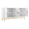 Cassettiera Merax 160 cm, credenza a 4 ante, gamba dorata, Anteprima dell’immagine prodotto 10