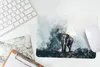 MuchoWow® Mauspad Mousepad Elefant - Aquarell - Blau 27x18 Produktbild-Vorschau 4