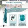 COSTWAY Sonnenschirm Ø300cm, Terrassenschirm mit Kreuzfuß, Produktbild-Vorschau 8