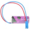 A lithium battery with red and blue wires attached. Podgląd zdjęcia produktu
