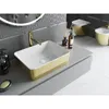 Mexen Catia umywalka nablatowa 48 x 38 cm, biała/złota wzór Podgląd zdjęcia produktu 2