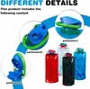 Lot de 8 gourdes pliables de 700 ml, poches à eau souples Voir les images du produit 6