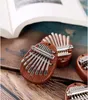 Mini kalimba - 8 kláves - mahago dřevo - africké palcové Náhled obrázku produktu 2