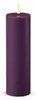 Candela LED Deluxe Homeart con funzione timer viola scuro Anteprima dell’immagine prodotto 1