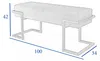 BETTSO CELY 100 Loft Bank in Rosa mit goldenem Rahmen Produktbild-Vorschau 4