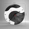 Wanduhr - Rund - Glasuhr - Abstraktion Form Figur - 30x30cm Produktbild-Vorschau 3