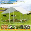 Peviasot Hühnerstall Freilaufgehege 3x4x2m Hühnerhaus Produktbild-Vorschau 3