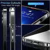 Collage of images showing a clear phone case with dimensions and a phone screen. Náhľad obrázku produktu