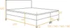 VELAR Boxspringbett mit bettkasten "CHESTER", 140 cm,  Grau Produktbild-Vorschau 4