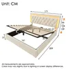 Letto imbottito 160x200 cm con testiera LED, porte USB e Anteprima dell’immagine prodotto 2