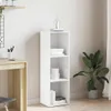 vidaXL Bibliothèque/armoire TV blanc 36x30x114 cm Bois Voir les images du produit 2