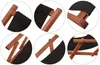 Liegestuhl schwarz Sonnenliege Gartenliege Holz Deckchair Produktbild-Vorschau 5