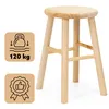SPRINGOS Holzschemel Hocker Küchenhocker Tritthocker Kiefer Produktbild-Vorschau 1
