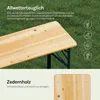 WOLTU Bierzeltgarnitur 3-teilig Biertisch & 2 Bierbank Holz Produktbild-Vorschau 8