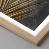 Gerahmtes Poster - Rahmen in heller Eiche - Blatt golden Produktbild-Vorschau 2