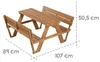 roba Kinder Outdoor+ Sitzgruppe 'Picknick for 4' mit 2 Produktbild-Vorschau 3