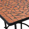 vidaXL Table de bistrot en mosaïque rouge terracotta 60 cm Voir les images du produit 5