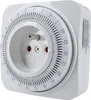 A white electrical timer socket with a circular dial and numerical markings. Náhľad obrázku produktu