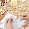 Sorgenwürmchen Holzperlen, Rundes Smile Face, 20mm Produktbild-Vorschau 3