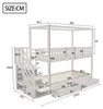 Flieks Etagenbett 90x200cm mit 2 Schubladen, Kinderbett Produktbild-Vorschau 7