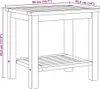 Table basse marron 50 X 35 X 45 Cm Teck massif Lumarko ! Voir les images du produit 7