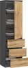 BDW, armadio con 3 cassetti, 50×180,5×40 cm, grafite / Anteprima dell’immagine prodotto 5
