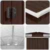 vidaXL Zahradní přístřešek 257x580x181 cm Kovový hnědý Náhled obrázku produktu 7