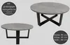 Design Couchtisch DA-333 rund Wohnzimmertisch Tisch 86 x 42 Produktbild-Vorschau 3