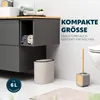 Oválny kozmetický kôš eluno s pogumovaným povrchom Náhľad obrázku produktu 5