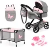 Bayer Design 17033AD Puppenwagen Xeo, verstellbarer Griff, Produktbild-Vorschau 3