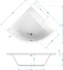 Calmwaters® Raumsparende Eckbadewanne 120x120 cm, Produktbild-Vorschau 4
