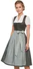 Dirndl Petershausen 70cm Länge jadegrün 40 Produktbild-Vorschau 5