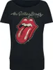 The Rolling Stones T-Shirt Damen Plastered Tongue schwarz L Produktbild-Vorschau 2